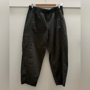 Eileen Fisher Dark Green Elastic Waist Pants